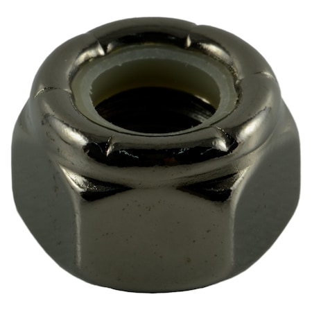 Midwest Fastener Nylon Insert Lock Nut, 5/16"-24, Steel, Black Chrome, 6 PK 34133